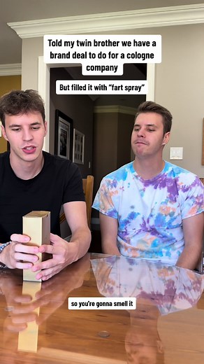 Hilarious Fart Spray Prank on Twin Brother for Brand Deal
