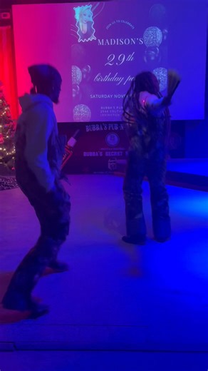 All of the line dancers cleared the dance floor in order to allow this brother/sister duo to perform their amazing talent . I must say that we are truly blessed to have such kind hearted, respectful and absolutely awesome line dancers 🫶🏻 We don't own the rights to this song. #bubbassupportlinedancers #weloveourcustomers # | Bubba’s Pub-N-Grub