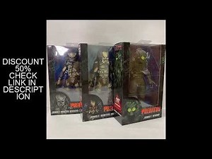 Aliens vs Predator Jungle Demon Predator Hunter Unmasked Masked Action Figure 30th Anniversary Model