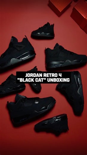 Holiday flex wrapped in black. Pulling up exactly when the season needed it, the Jordan Retro 4 ‘Black Cat’ lands at Foot Locker looking just like it did in 2006, with subtle changes akin to the heritage of the OG Retro 4’s from 1989. Original shaping & a Nike Air heel tab adorn the all-black suede upper to create a timeless look for that year-round flex. Launching in full-family sizing at Foot Locker and Kids Foot Locker on 11/27 in store & online. | Foot Locker