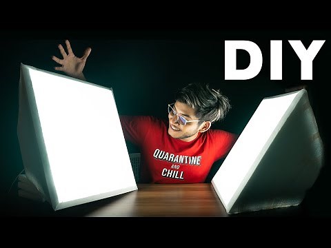 Make A DIY SOFTBOX Video Light Under ₹500 NOW!