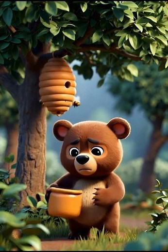 The Bear and the Lost Bee #bearandhoneybee #kidsstory #moralstory#bedtimestory