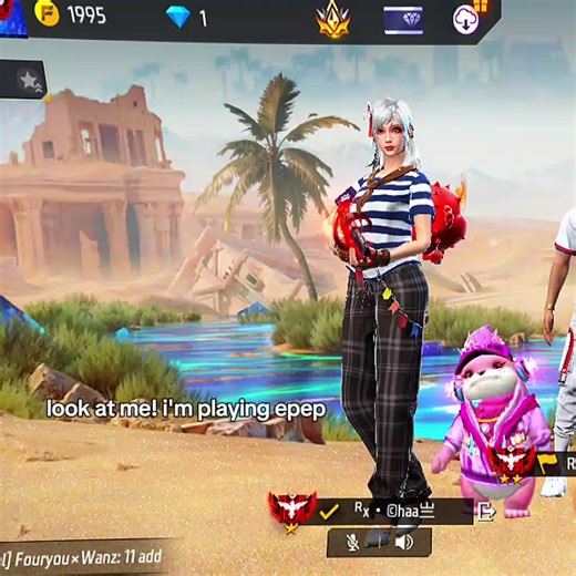 Playing Free Fire with Abang: A Fun Gaming Session