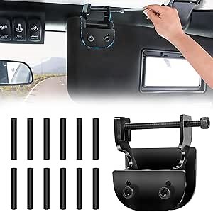 Upgrade Sun Visor Repair Kit, Car Visor Repair Tool Kit 12 Pcs Repair Tubes Compatible with Jeep Wrangler Jk Jku 2007-2017 Accessories