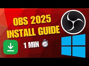🖥️ Install OBS Studio in 1 Minute – 2025 Windows Tutorial