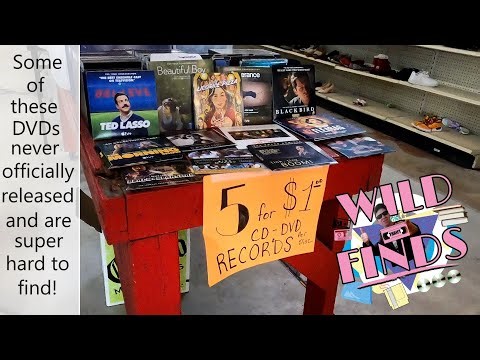 DVD and media hunting at Thrift stores - Find rare + valuable DVDs never released to stores!