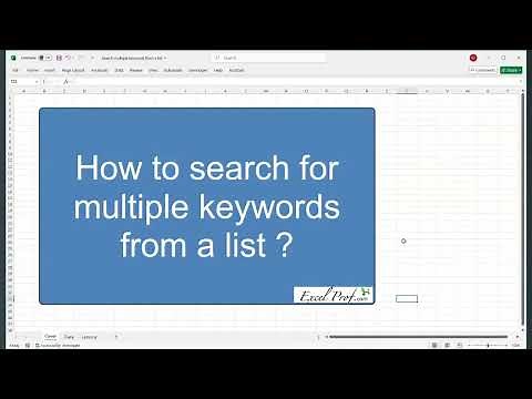 Excel trick: Search multiple keywords with COUNTIF