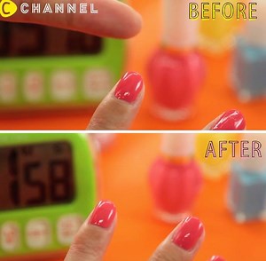 166K views · 477 reactions | NAIL HACK! How to make nail polish dry immediately! via C CHANNEL Art&Study To watch more videos, download the C CHANNEL app from the App Store or google play store! :) | C Channel | Facebook