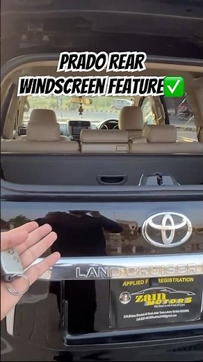 Toyota Prado Rear Windscreen Feature - Toyota Land Cruiser Prado TX