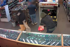 Pawn Shop Robbery Caught On Surveillance Video