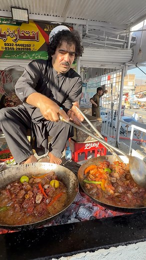 Iftikhar & Bilal Beef Tikka and Beef Bong Karahi | Beef Masala Boti | Tikka Masala Boti | Skhakot Famous Tikka Karahi | Pakistani Street Food | Pakistani Street Food
