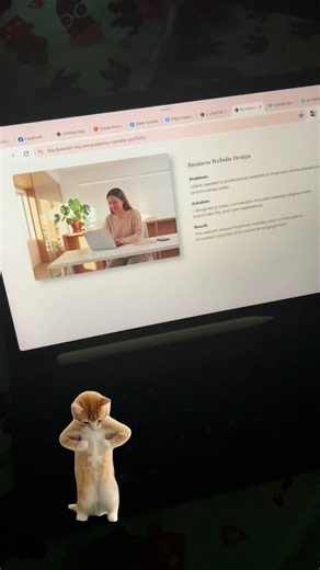 Comment PORTFOLIO to Get a Copy of this simple aesthetic soft portfolio website. 🤩✨ #template #portfolio #socialmediamanager #canva #virtualassistant