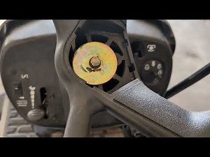 Riding mower steering wheel out of alignment (fix)