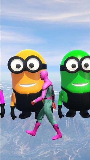 GTA 5 Epic Water Ragdolls Spiderman Jump/Fails Ep #shorts