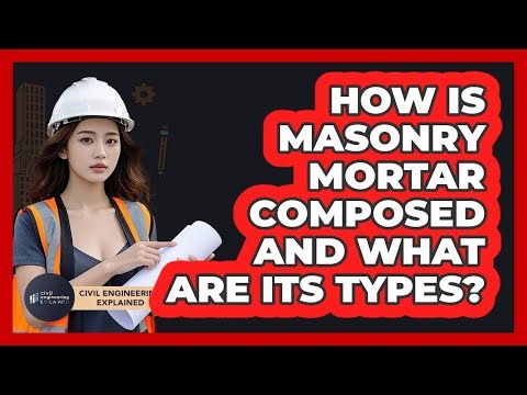 How Is Masonry Mortar Composed And What Are Its Types? - Civil Engineering Explained