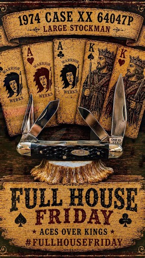 ♠️ 1974 Case XX 64047P Large Stockman — #FullHouseFriday ♣️