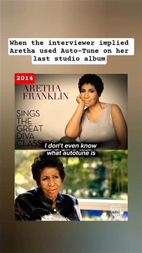 What is Autotune? | Aretha Franklin #interview #shorts #clapback