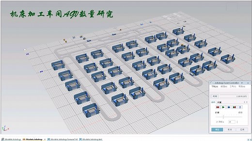 Plant Simulation车间AGV数量的研究