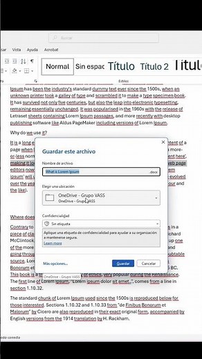 Cómo guardar un documento en Word correctamente #word #tipsword #aprendeword #trucosword