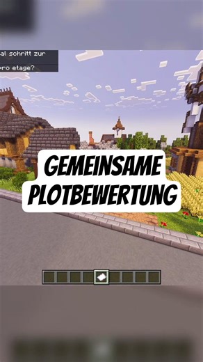 Eine gemeinsame Bewertung eines Plots mit euch auf dem Minecraft Citybuild Server JD Bros