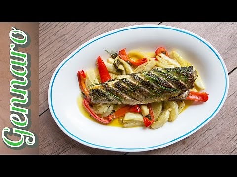 Grey Mullet with Red Pepper | Gennaro Contaldo