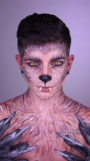 Halloween Wolf Makeup Tutorial with Sally Beauty Products