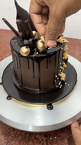 Satisfying chocolate truffle cake design recipe | chocolate truffle cake | eggless chocolate cake #viral #trending #viralvideo #trending #cakerecipe #chocolatetrufflecake #trendingvideo #cakedecoratingideas | roshan_cake_chef