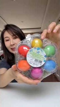 Colorful eggs in the supermarket, I thought they were some kind of eggs... #sibungbung