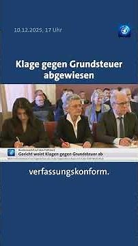 Bundesfinanzhof weist Klagen gegen Grundsteuer ab #tagesschau #news #grundsteuer #eigentum