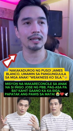 JAMES BLANCO, EMOSYONAL SA ANAK NA SI IÑIGO JOSE! "WEAKNESS KO ANG MGA ANAK KO..." 😭💔