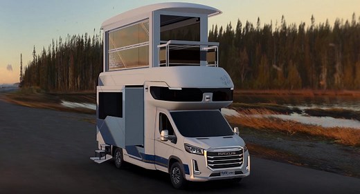 SAIC's Maxus RV Is A Lux Villa On Wheels With A Second Level And An Elevator | Carscoops