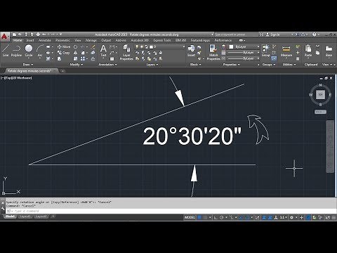 AutoCAD Rotate in Degrees Minutes Seconds