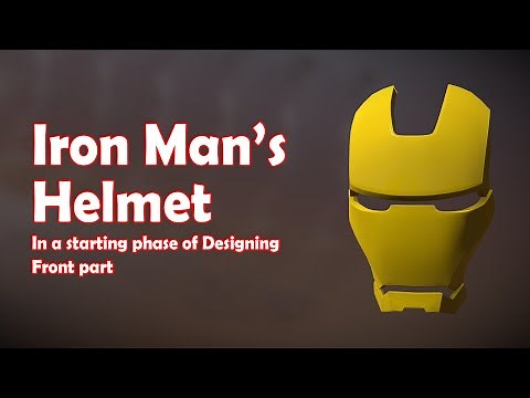 Iron Man Helmet 3D Model | Time laps | Tinker CAD Tutorial | Should i continue making?
