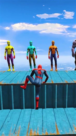 GTA 5 Epic Water Ragdolls Spiderman Jump/Fails Ep 217 #shorts