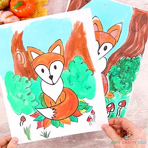 6.3K views · 139 reactions | LET"S DRAW A FOX https://www.artycraftykids.com/how-to-draw/how-to-draw-a-fox-easy-to-draw-tutorial/ | Arty Crafty Kids | Facebook