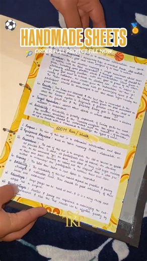 Fully Handmade designer sheets. #physicaleducation #studentprojects #educationalmaterials