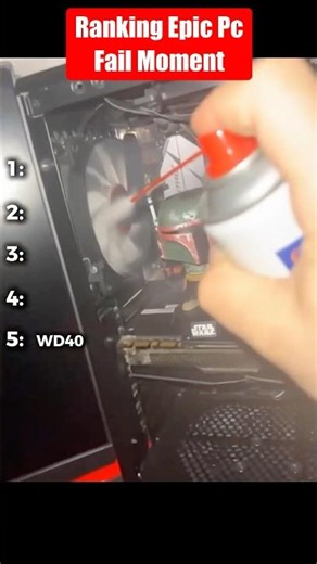 Ranking the best Epic Pc Fail Moment #shorts