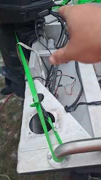 Bass Tracker Trolling motor and steering cable install