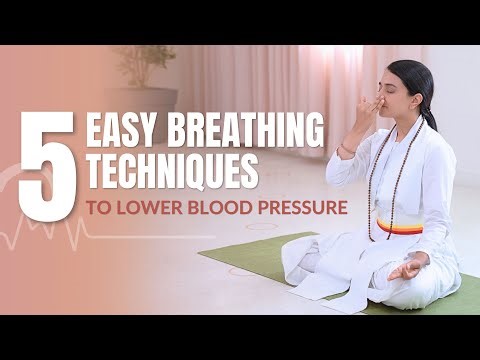 5 Easy Breathing Techniques to Lower Blood Pressure | 15 Minute Guided Pranayama | SRMD Yoga