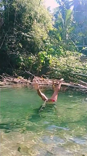 grabe sa 14! handstand swim challenge