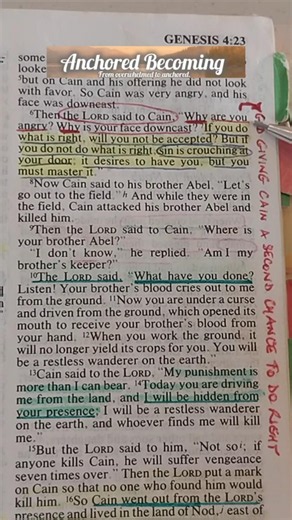 Is Sin Crouching At YOUR Door?📜 Genesis 4 (Bible Verse)
