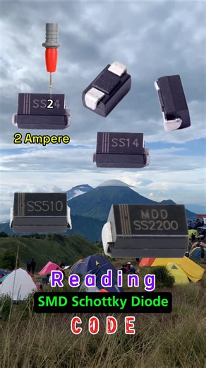 Reading SMD Schottky Diode Code #shorts #diy #automobile #ideas #audio #electronic #tv #technology