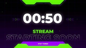Streaming Starting Soon One Minute Countdown Animation