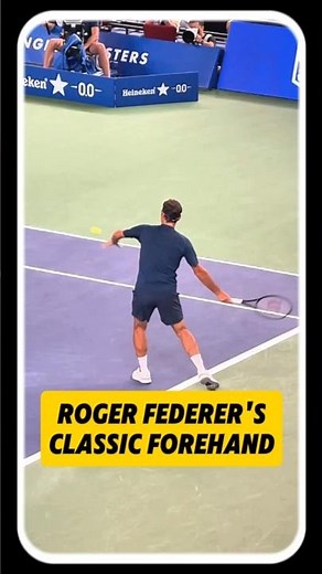 Roger Federer's Classic Forehand in Slow-Motion #Federer #Shorts