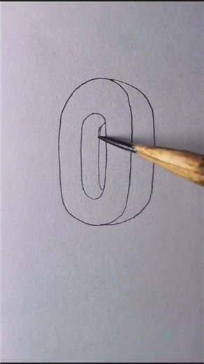 This is how I draw the 3D number 0. How about you?