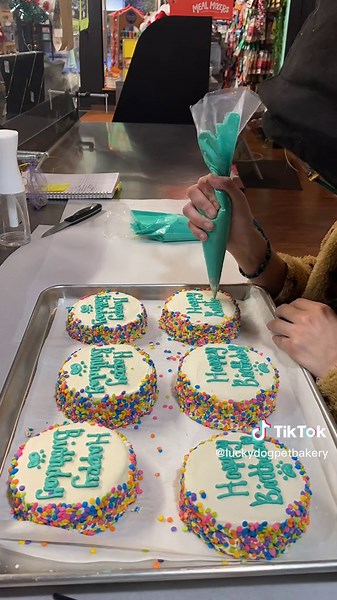Mini Dog Birthday Cakes at Lucky Dog Pet Bakery
