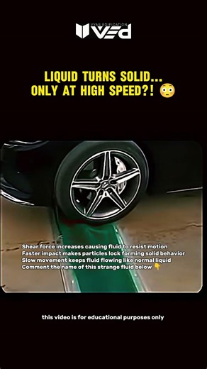 Liquid Turns Solid?! 🤯 High-Speed Physics Fluid 😳 #shorts