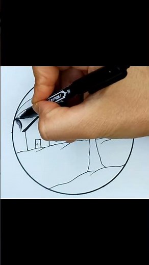 how to draw a landscape