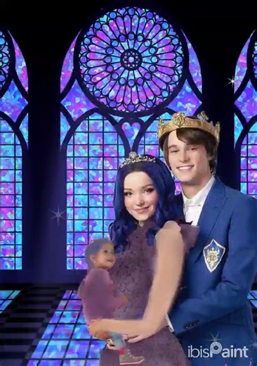 mal and Ben with child #mal×Ben #fyp #kid #disney #view #malchild