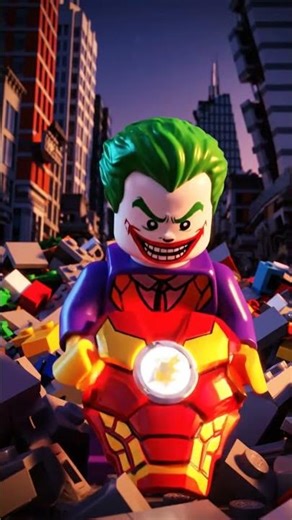 LEGO Batman & Spider-Man vs JOKER! The Pink Brick City Chaos!